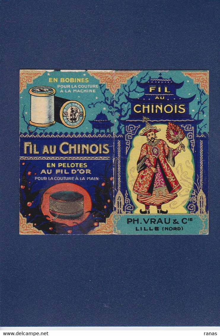 Calendriers > Petit Format Publicité Fil Au Chinois Lille 1925 Complet - Small : 1921-40