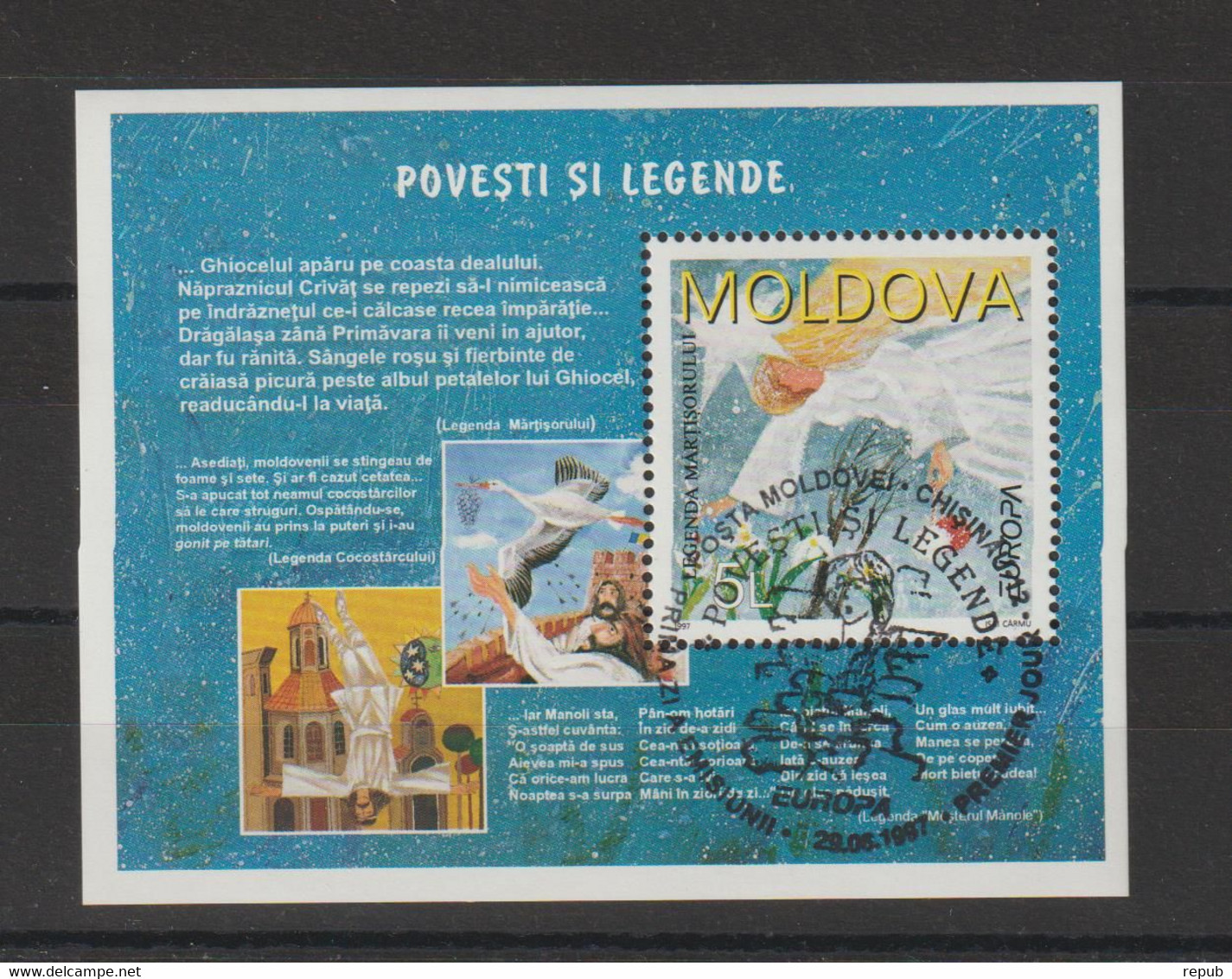 Europa 1997 Moldavie BF 15 Oblit. Used - 1997