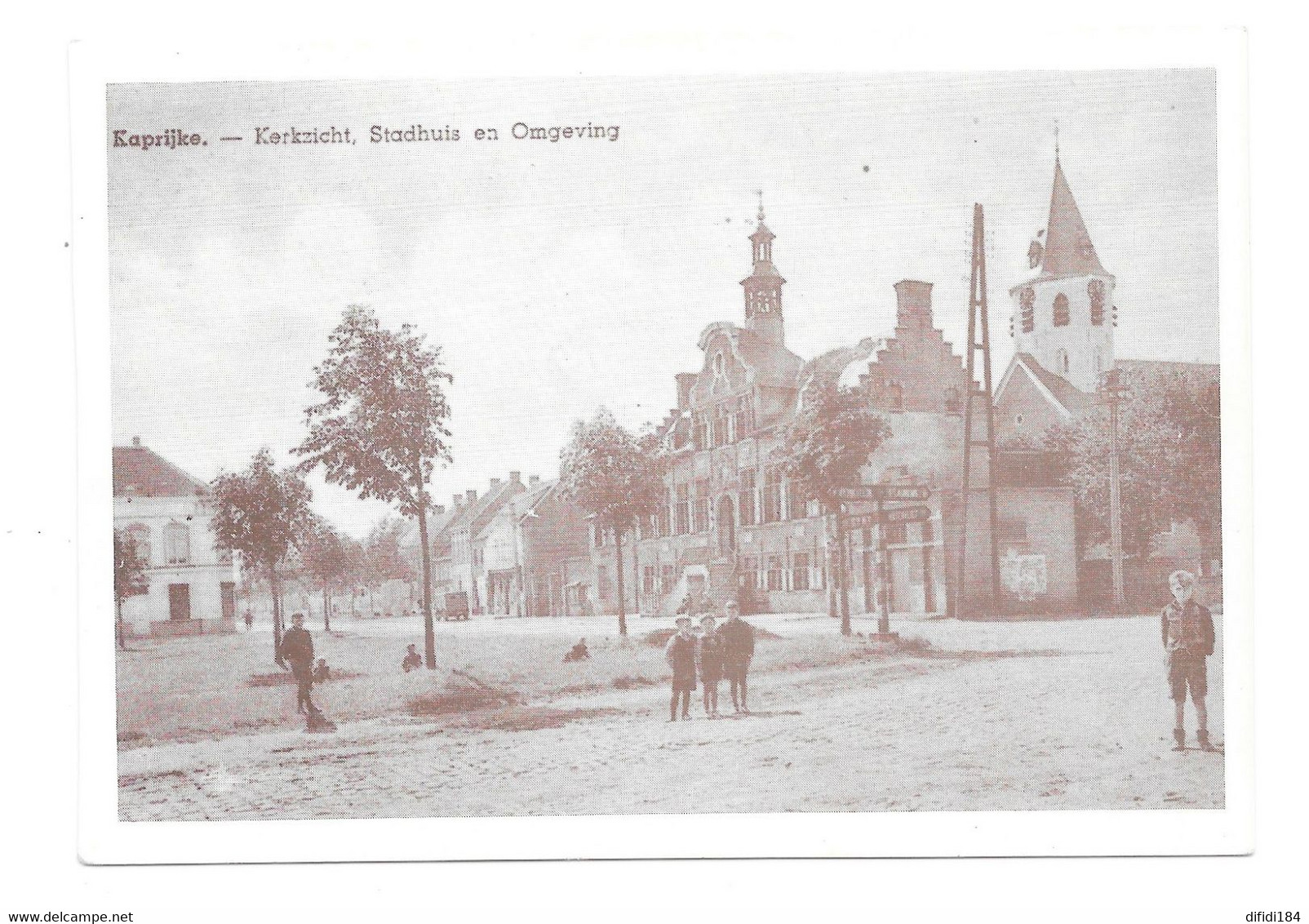 Kaprijke Kerkzicht Stadhuis En Omgeving - Kaprijke