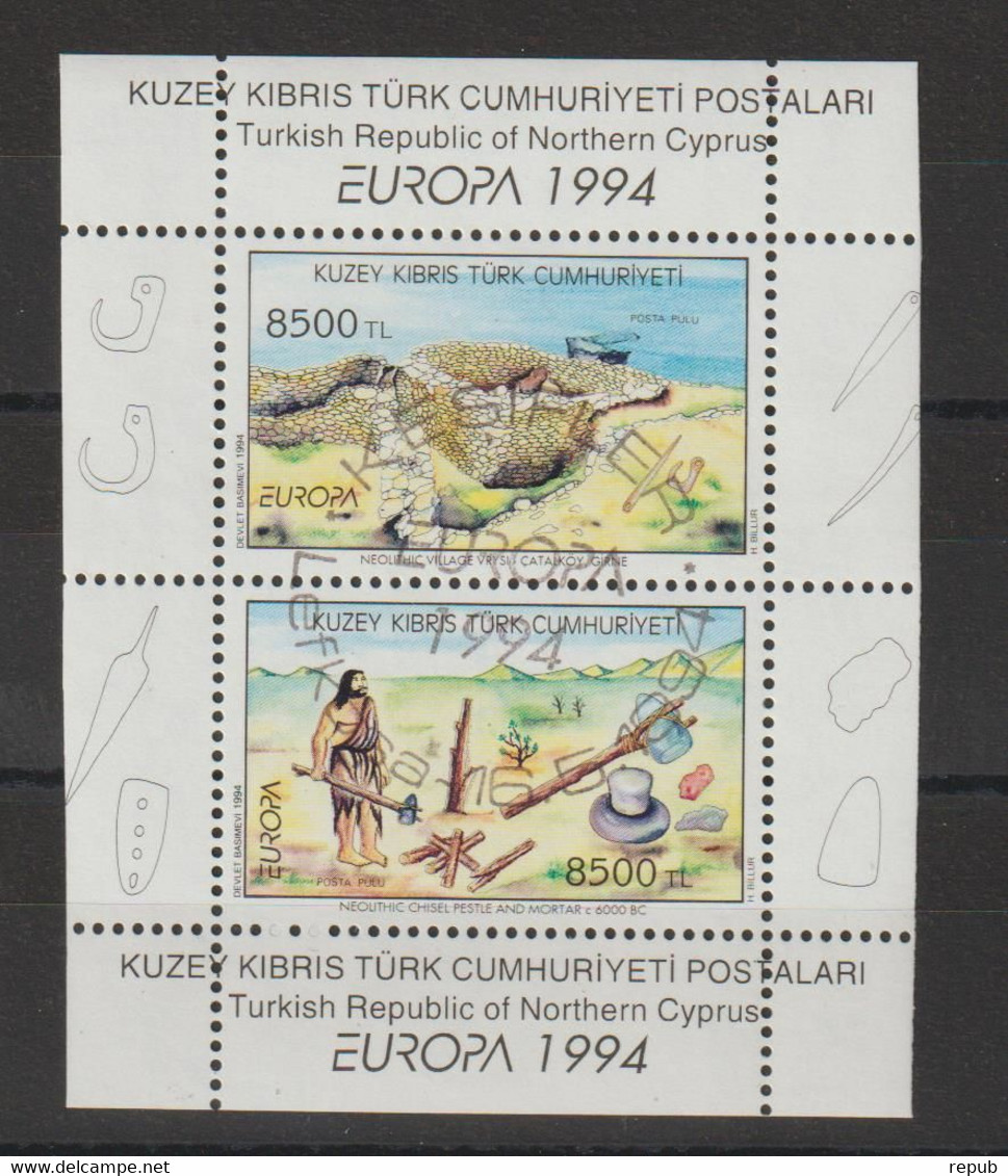 Europa 1994 Turquie Chypre BF 13 Oblit. Used - 1994