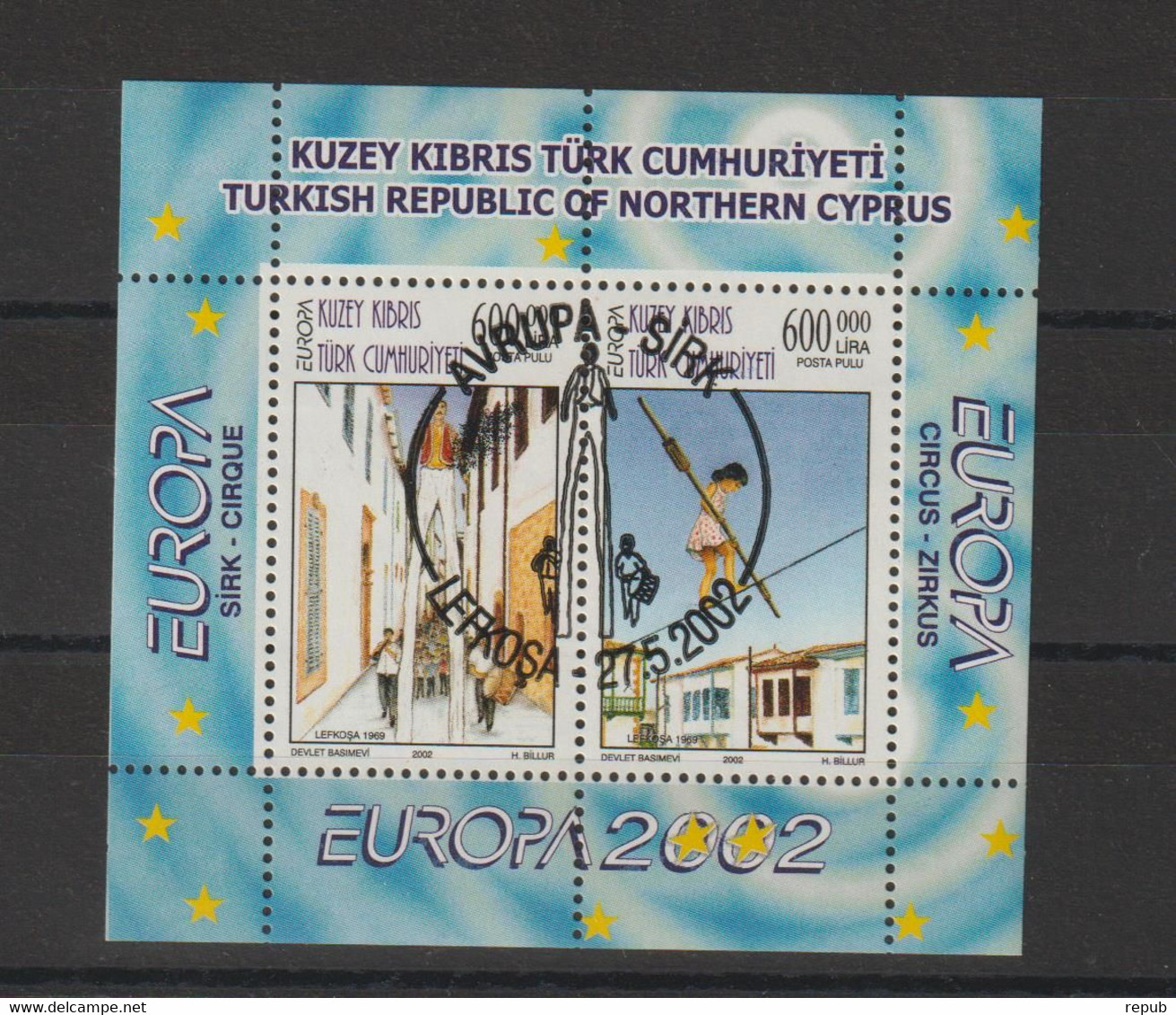 Europa 2001 Turquie Chypre BF 19 Oblit. Used - 2001