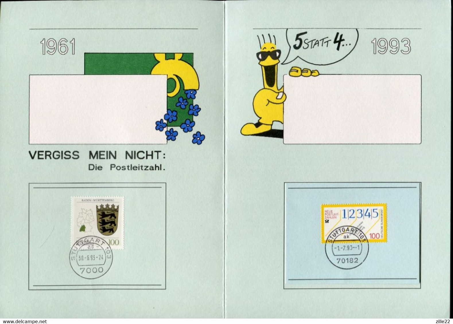 Germany Special Letters And Folders - Change Of Postcodes From 4 To 5 Ditges - Codice Postale