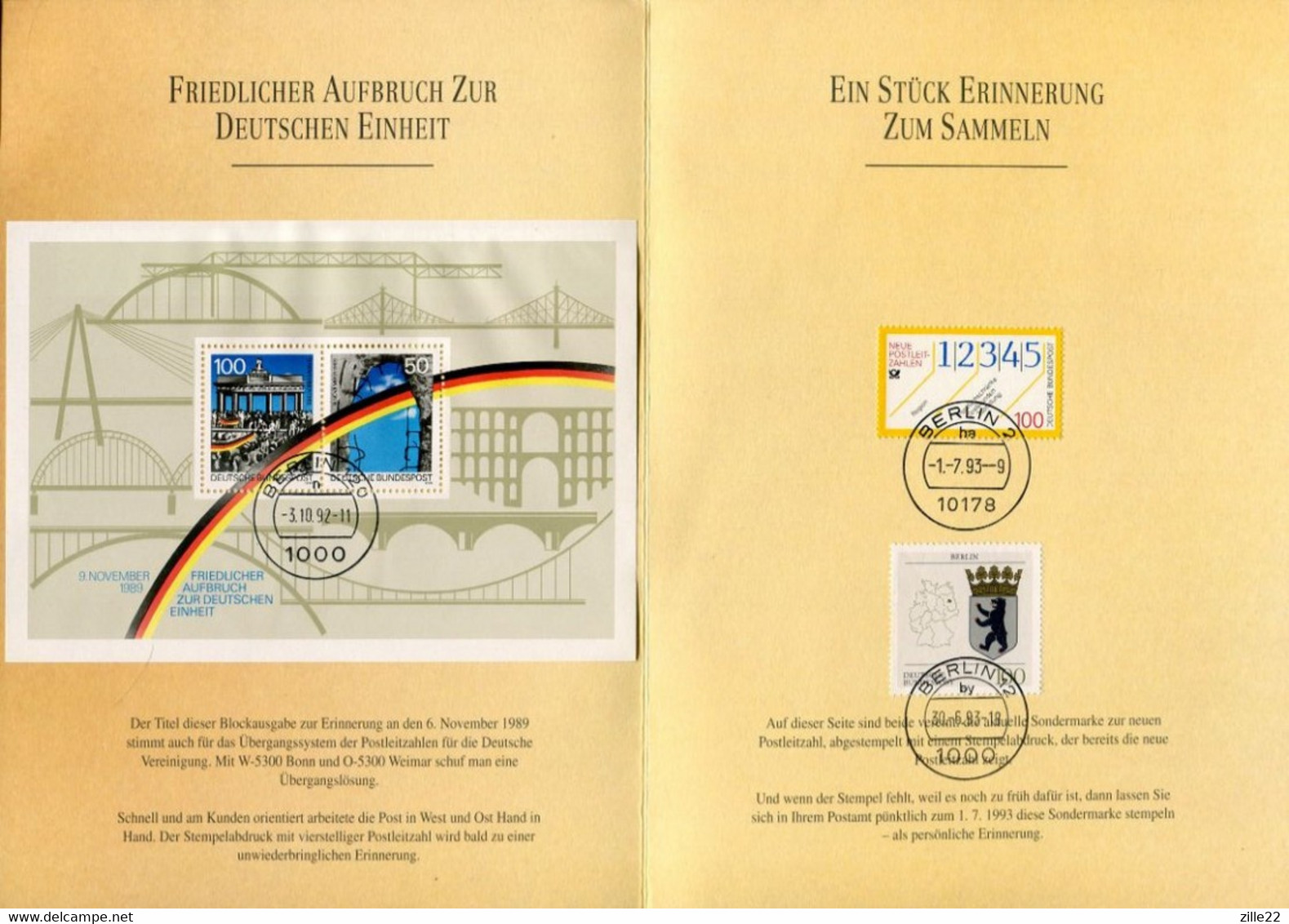 Germany Special Letters And Folders - Change Of Postcodes From 4 To 5 Ditges - Código Postal