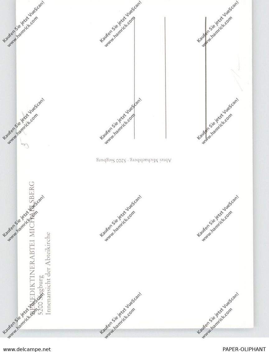 5200 SIEGBURG, Benediktinerabtei Michaelsberg - Siegburg