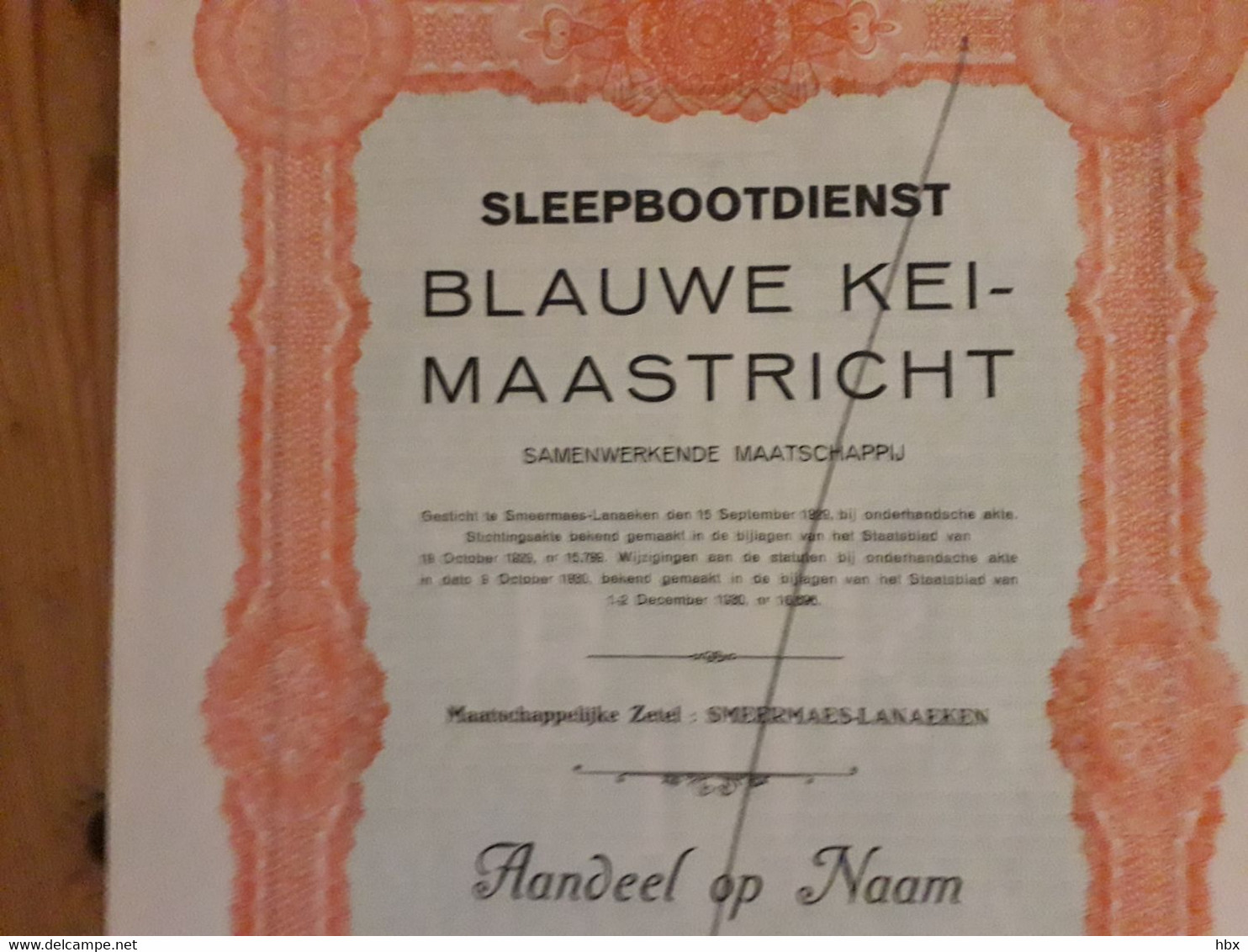 Sleepbootdienst Blauwe Kei - Maastricht = Smeermaas = Lanaken 1931 - Navigazione