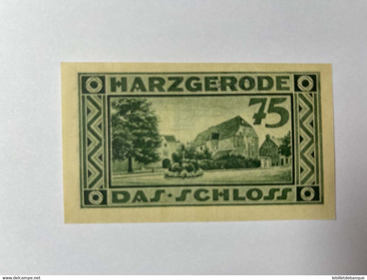 Allemagne Notgeld Harzgerode 75 Pfennig - Collections
