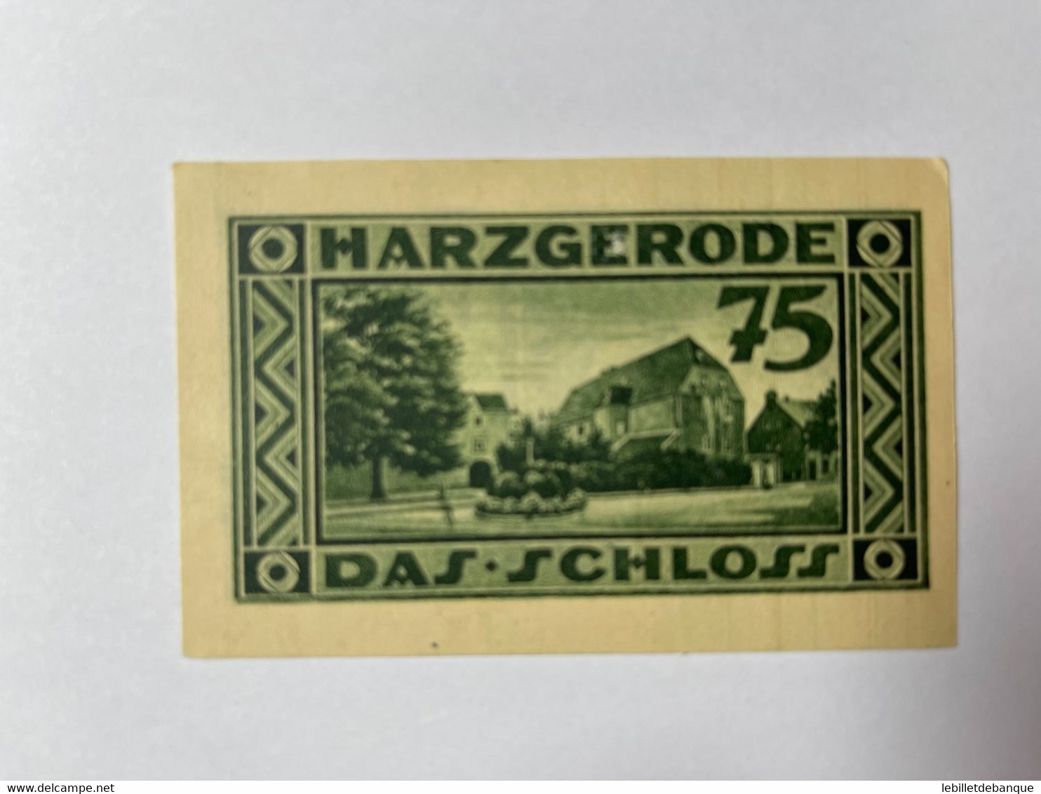 Allemagne Notgeld Harzgerode 75 Pfennig - Collections