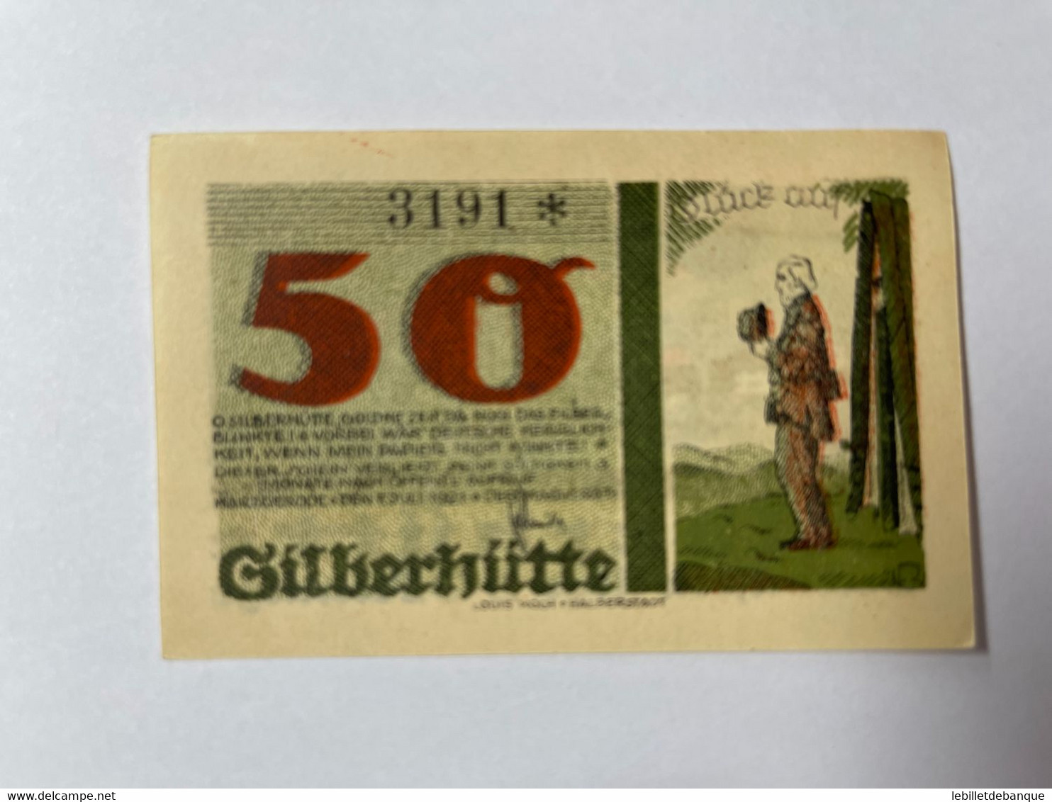 Allemagne Notgeld Harzgerode 50 Pfennig - Collections