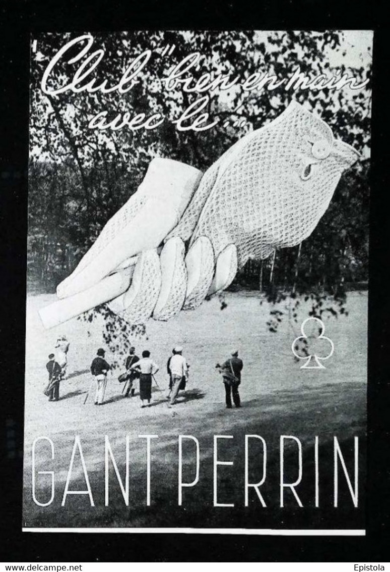 ► Publicité GANT PERRIN De Golf  1935  - Coupure De Presse Ancienne (Encadré Photo) - Bekleidung, Souvenirs Und Sonstige