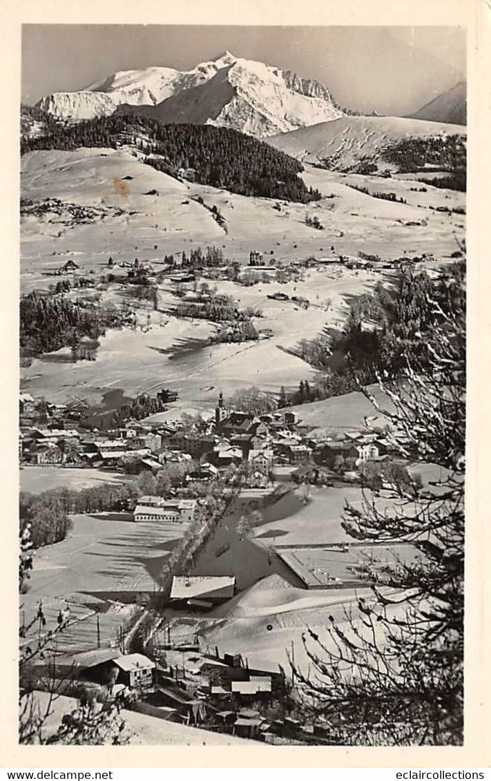 Megève             74          Vue Sur Le Mont-Blanc         (voir Scan) - Megève