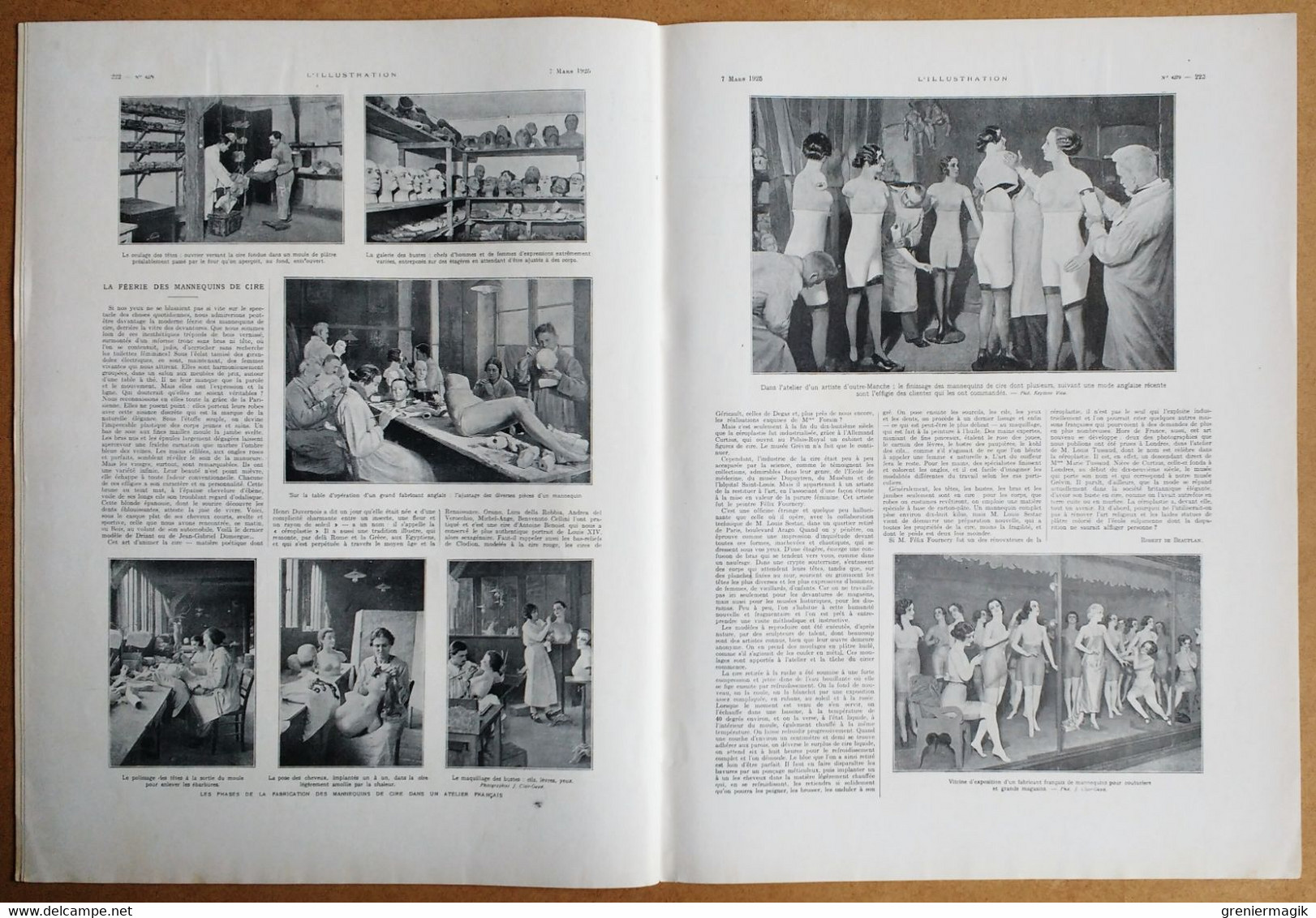 L'Illustration 4279 7/03/1925 Ile de Ré La Rochelle/Mort de Fritz Ebert/Annam Hué/Pierre Frondaie/Mannequins de cire