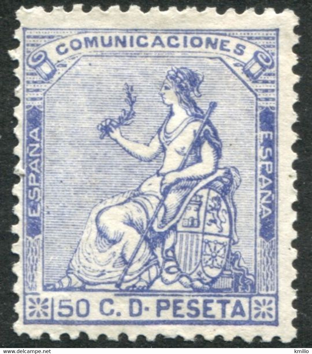 *137. 50 Cts Azul De 1873, Nuevo. - Unused Stamps