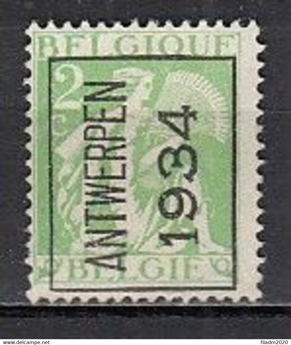 PREO 275 Op Nr 335 ANTWERPEN 1934 - Positie A - Tipo 1932-36 (Ceres E Mercurio)