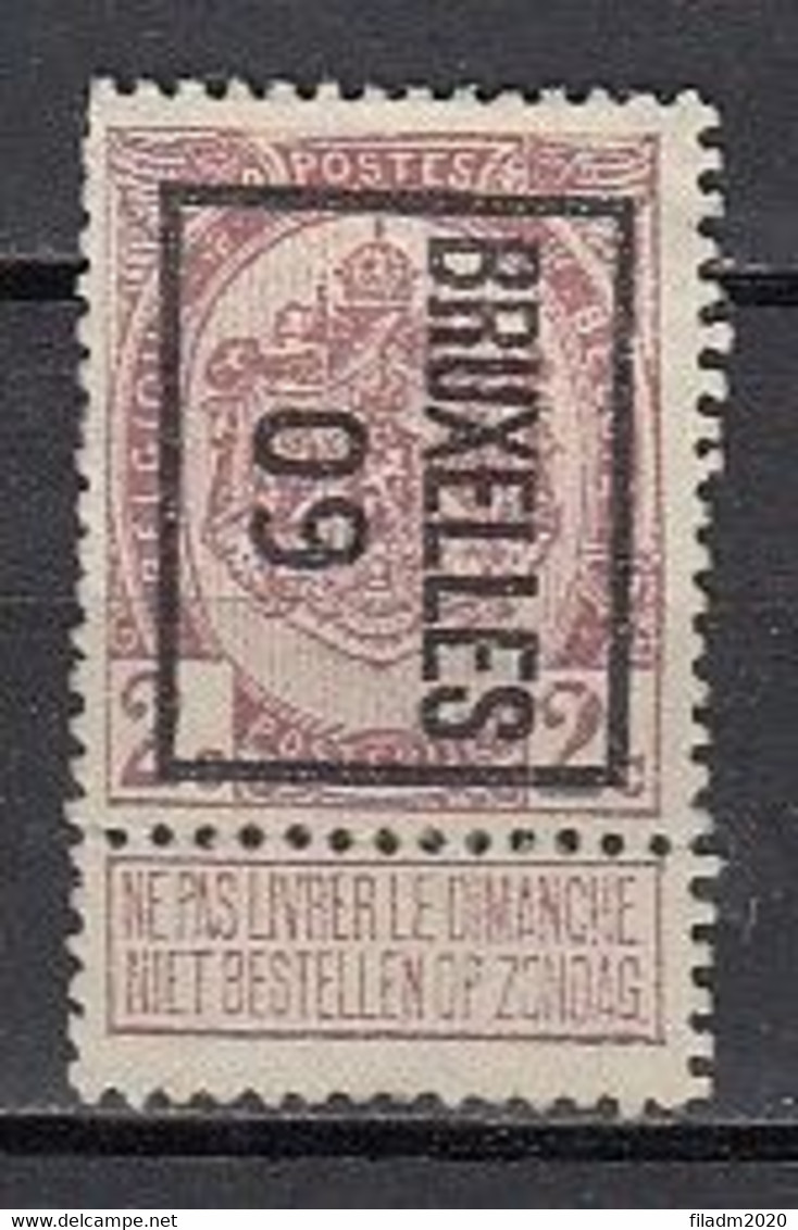 PREO 11 Op Nr 82 BRUXELLES 09 - Positie B - Typo Precancels 1906-12 (Coat Of Arms)