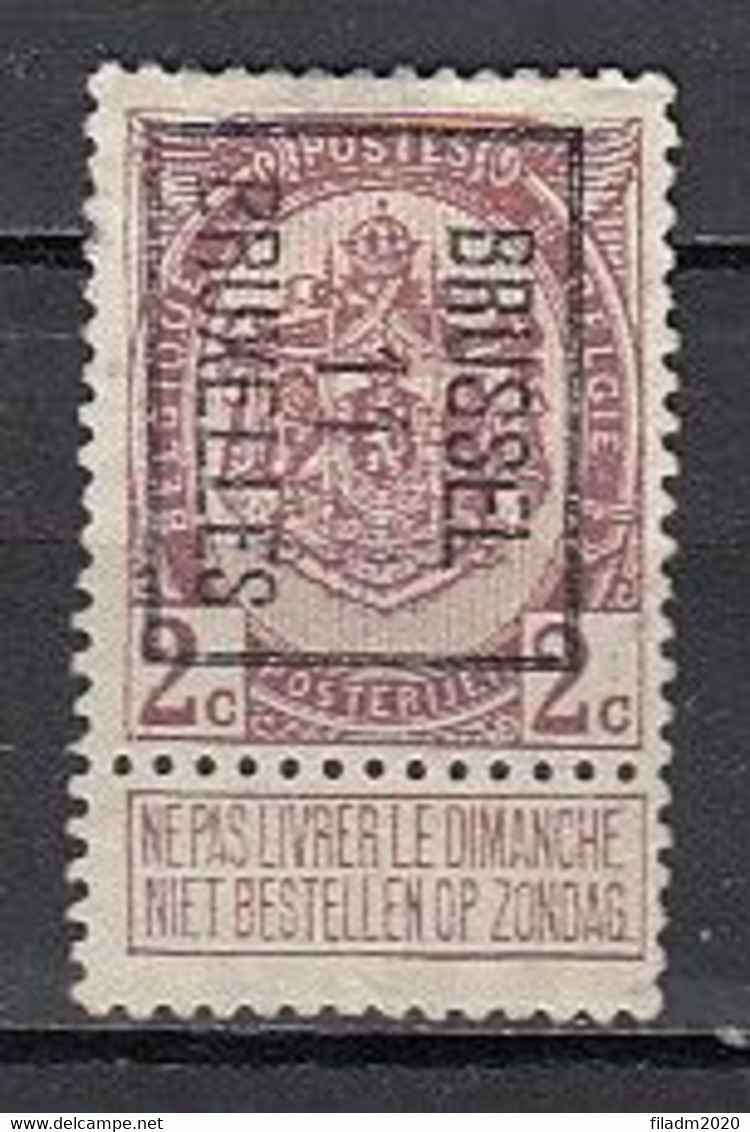 PREO 19 Op Nr 82 BRUSSEL 11 BRUXELLES  - Positie B - Typo Precancels 1906-12 (Coat Of Arms)