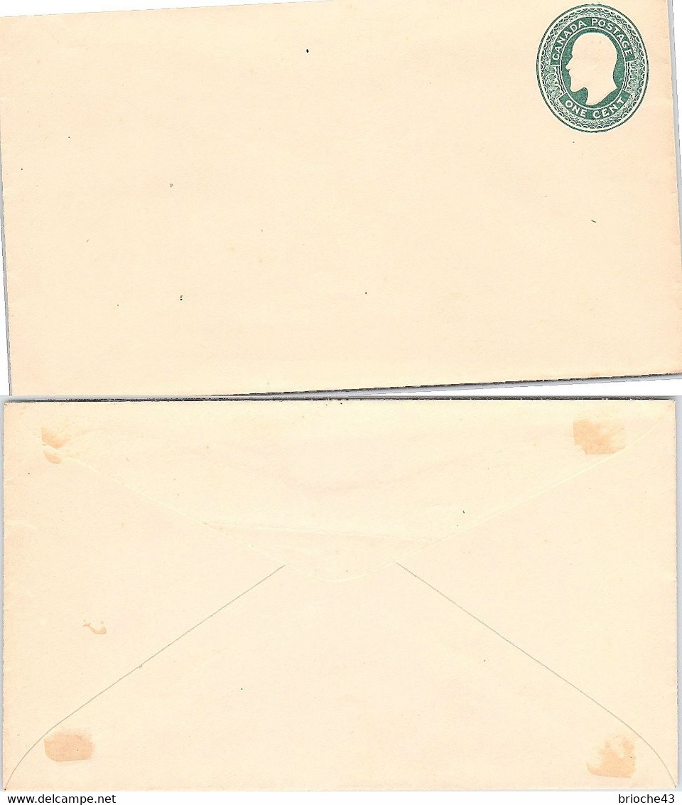 CANADA - LETTRE ENTIER POSTAL ONE CENT  NEW  /   2 - Autres & Non Classés