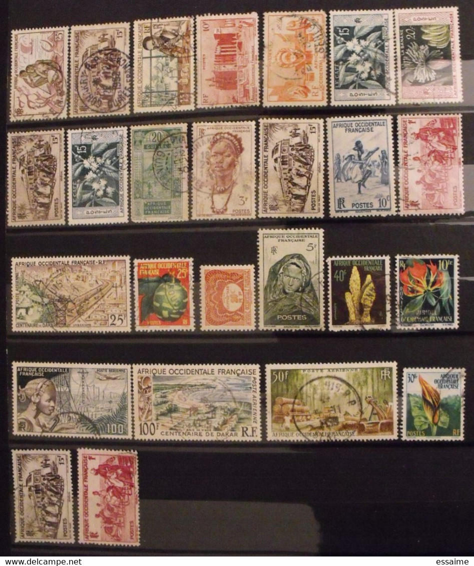 Afrique Occidentale Française. AOF. Collection De 25 Timbres. - Other & Unclassified
