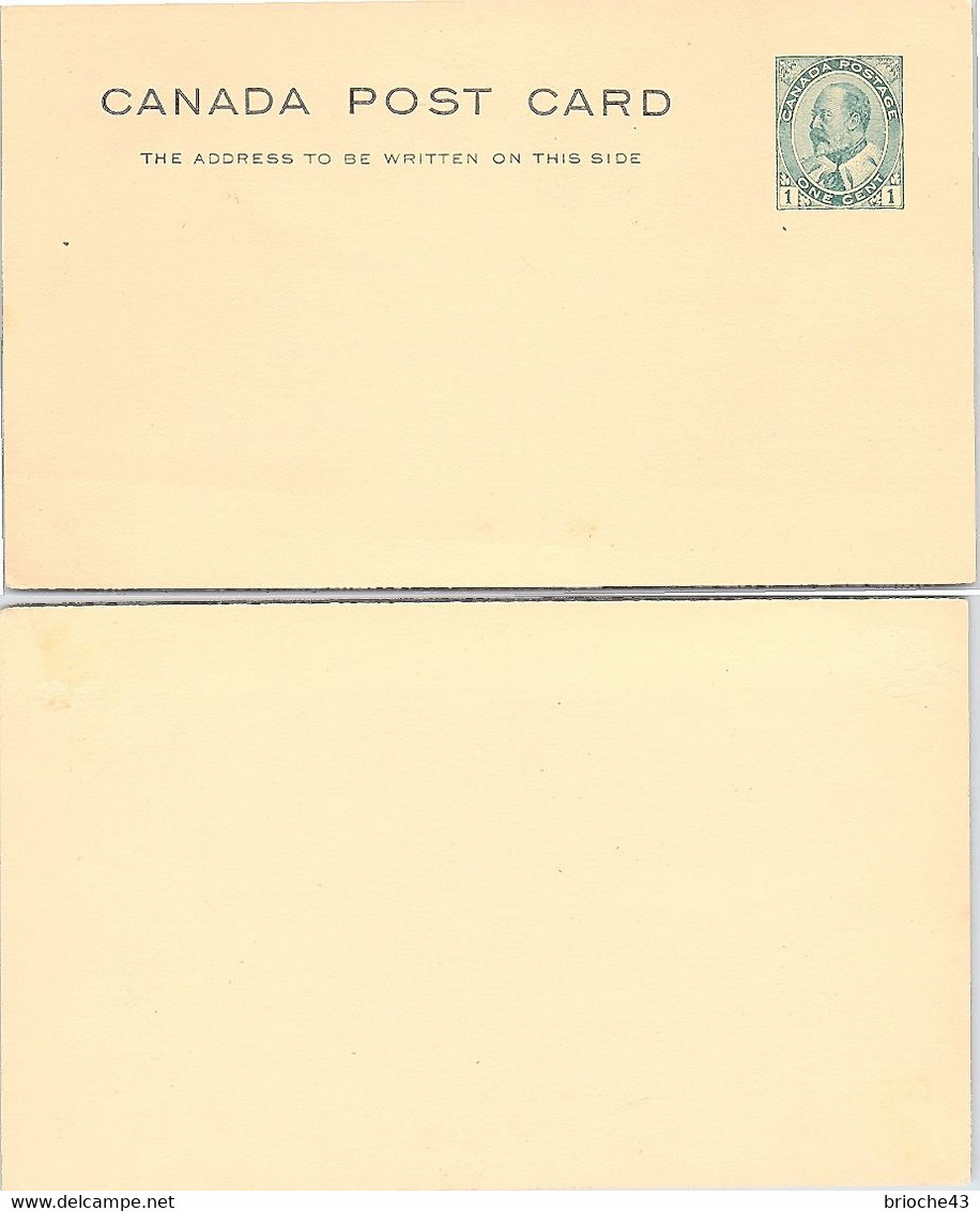 CANADA - CP ENTIER POSTAL ONE CENT NEW /   2 - Autres & Non Classés