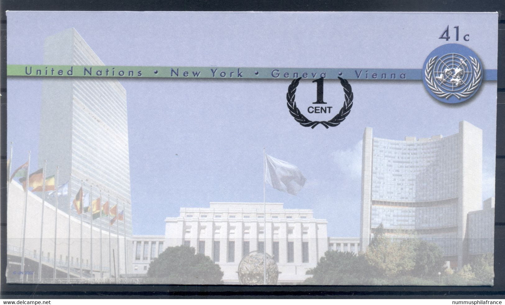 Nations Unies New York  2008 - Entier Postal 42 Centimes - Covers & Documents