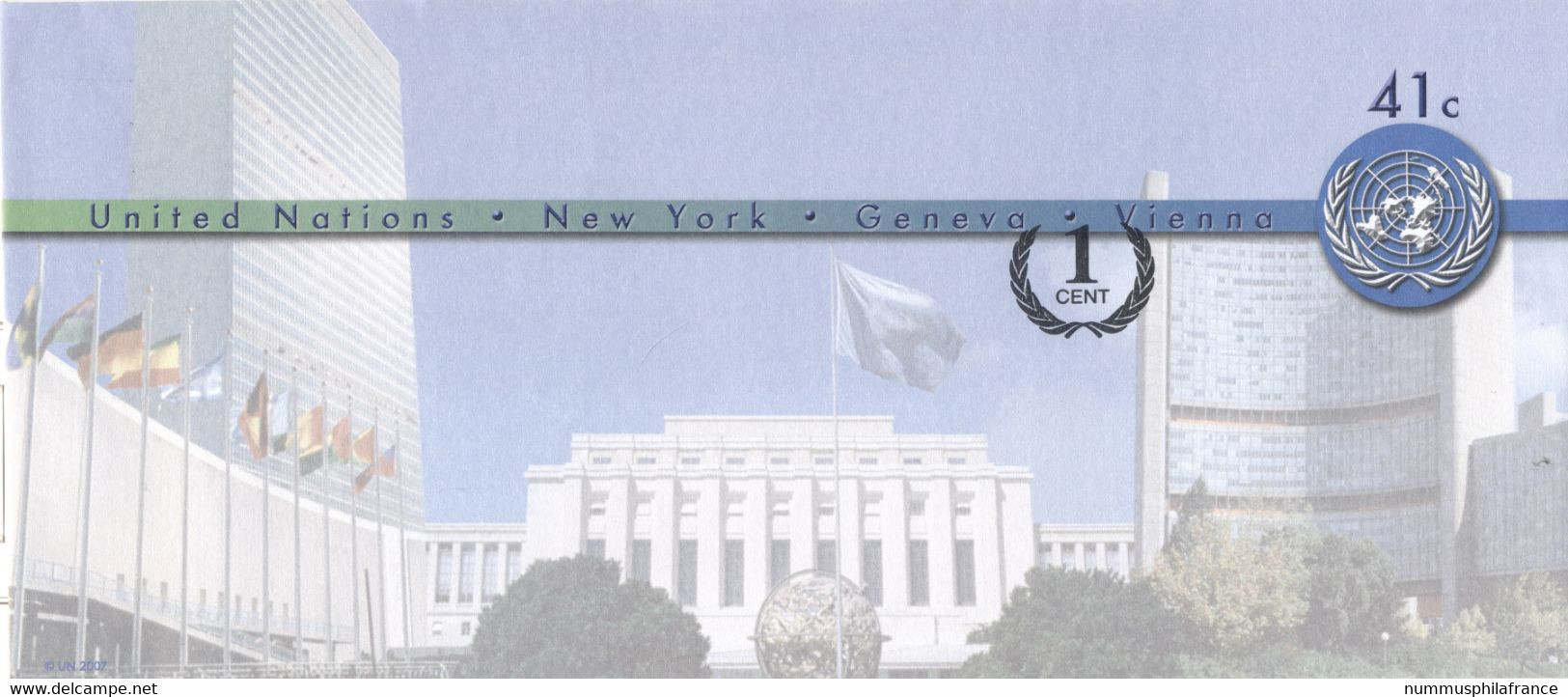 Nations Unies New York  2008 - Entier Postal 42 Centimes - Brieven En Documenten