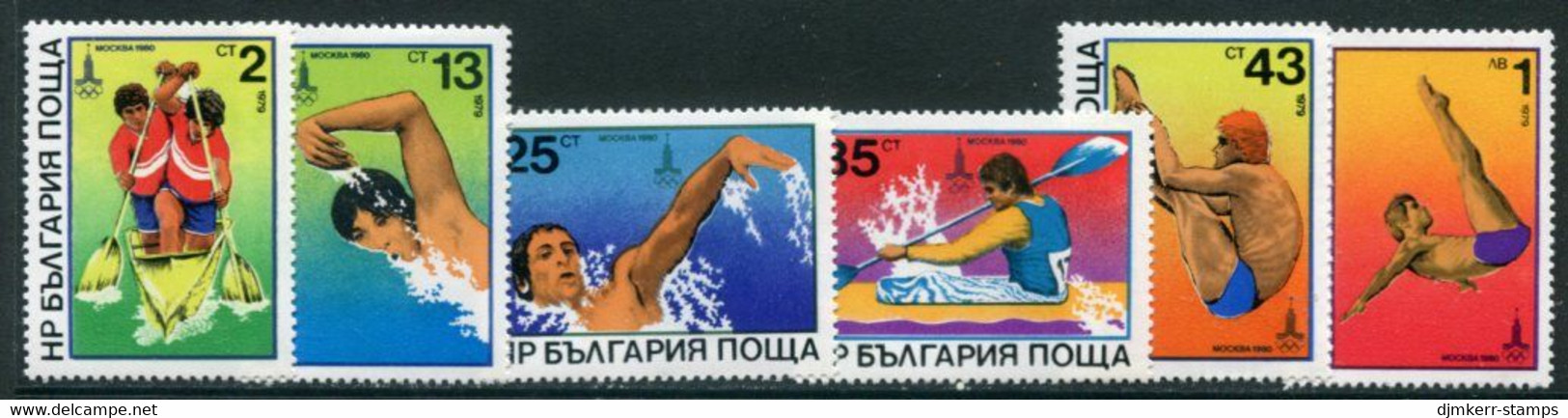 BULGARIA 1979 Olympic Games, Moscow III MNH / **.  Michel 2840-45 - Neufs