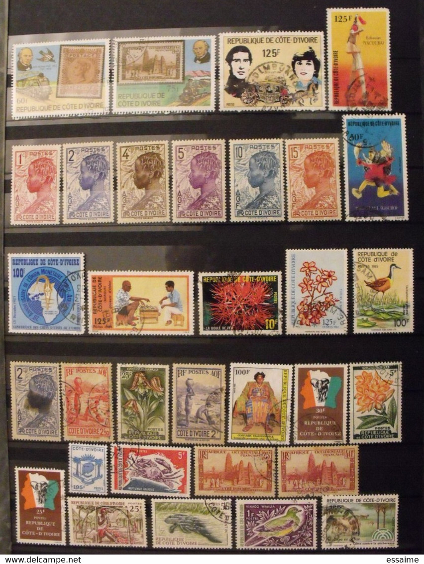 Cote D'ivoire. Collection De 30 Timbres. Oblitérés Et Neufs - Côte D'Ivoire (1960-...)