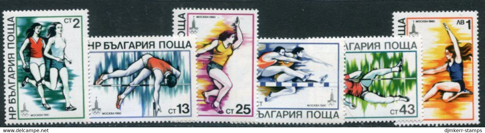 BULGARIA 1979 Olympic Games, Moscow II MNH / **.  Michel 2832-37 - Nuovi