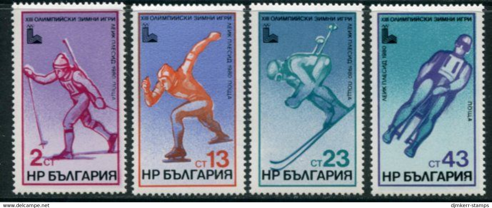 BULGARIA 1979 Winter Olympic Games MNH / **.  Michel 2824-27 - Unused Stamps