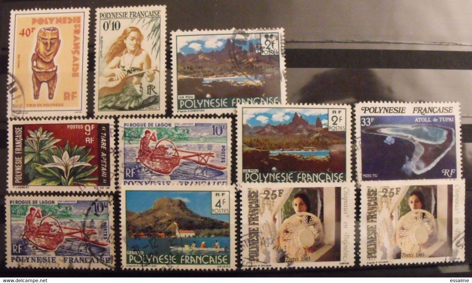 Polynésie Française. Collection De 10 Timbres. - Collections, Lots & Séries