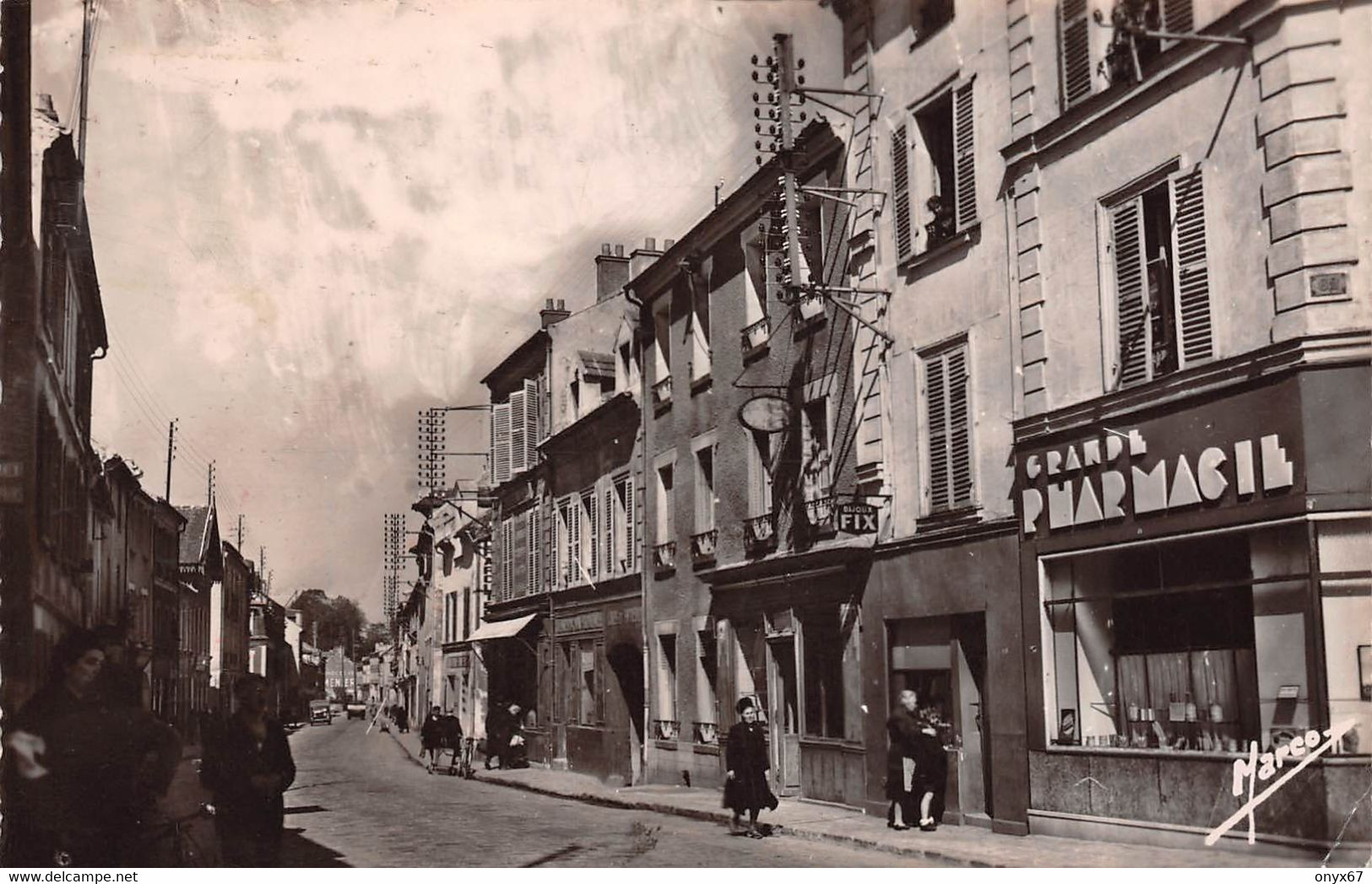 FRANCONVILLE-95-Val D'Oise-Rue De Paris-Grande Pharmacie-Bijoux Fix - Franconville