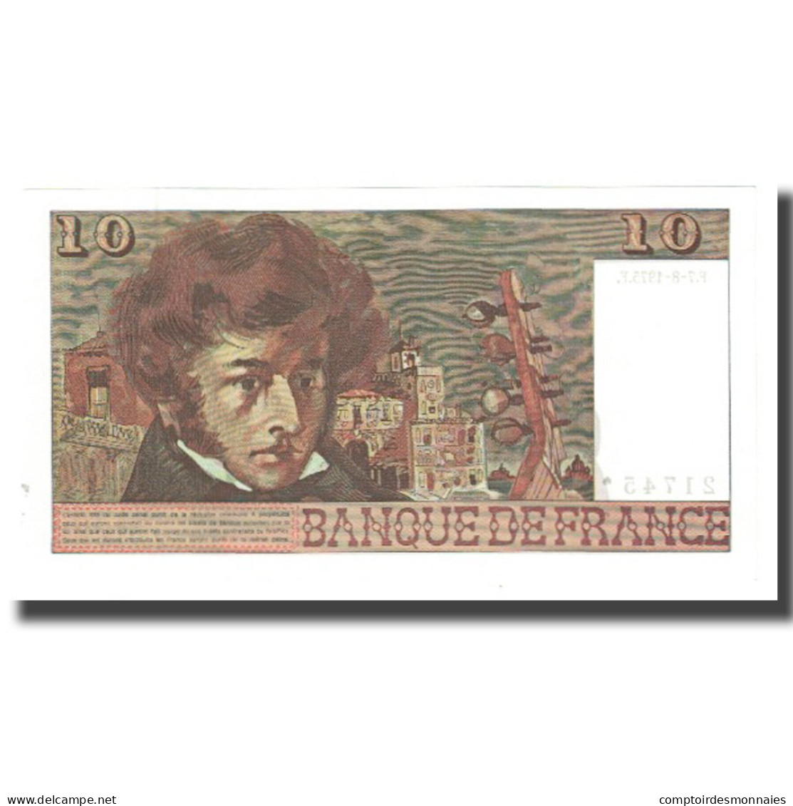 France, 10 Francs, Berlioz, 1975, P. A.Strohl-G.Bouchet-J.J.Tronche, 1975-08-07 - 10 F 1972-1978 ''Berlioz''