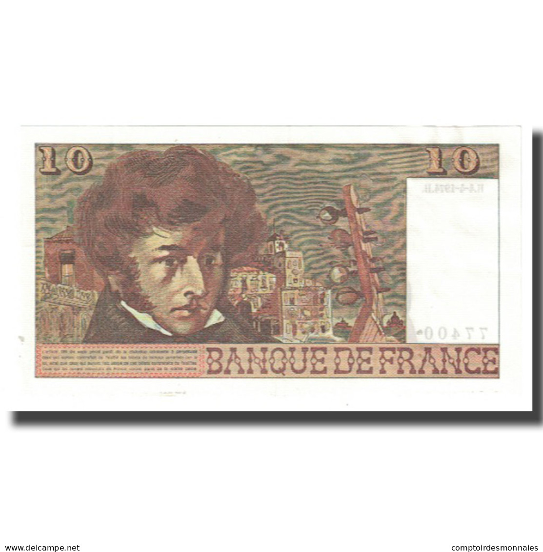 France, 10 Francs, Berlioz, 1974, P. A.Strohl-G.Bouchet-J.J.Tronche, 1974-04-04 - 10 F 1972-1978 ''Berlioz''