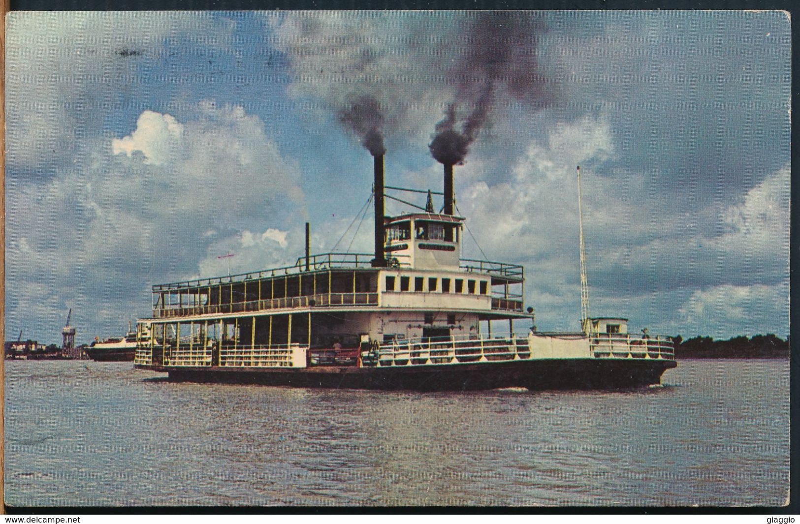 °°° 25313 - USA - LA - BATON ROUGE - MISSISSIPPI RIVER FERRY BOAT - 1967 With Stamps °°° - Baton Rouge