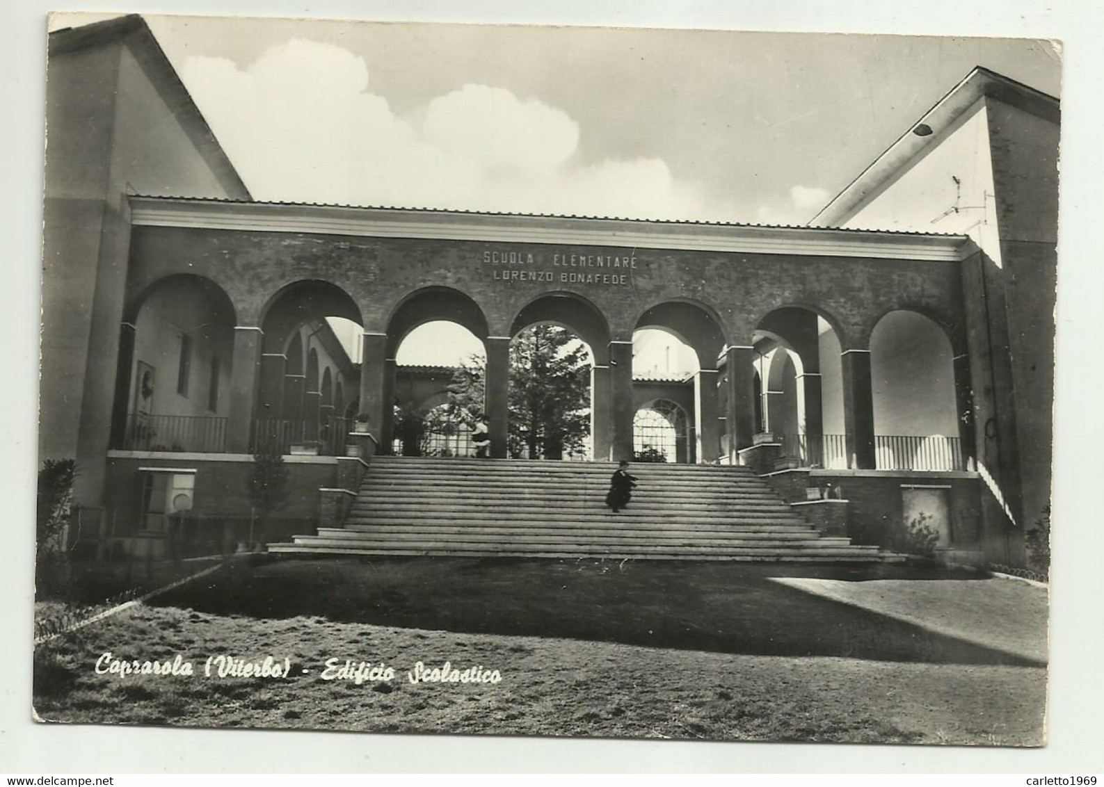 CAPRAROLA ( VITERBO ) EDIFICIO SCOLASTICO - SCUOLA ELEMENTARE BONAFEDE  - NV   FG - Viterbo