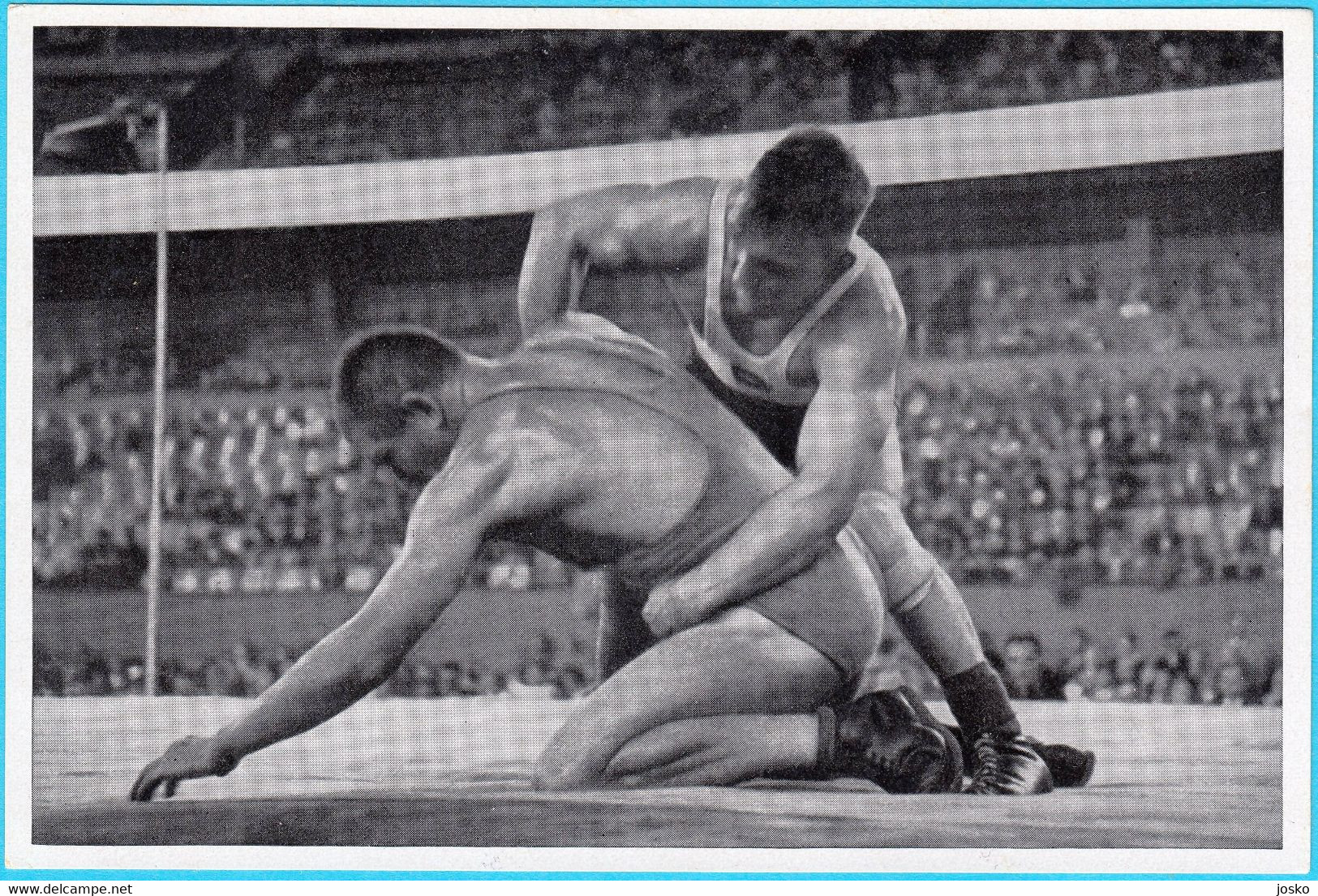 WRESTLING - SCHAFER - Olympic Games 1936 Berlin - Silver Medal * German Old Card * Lutte Ringen Lotta Lucha Luta Livre - Trading Cards