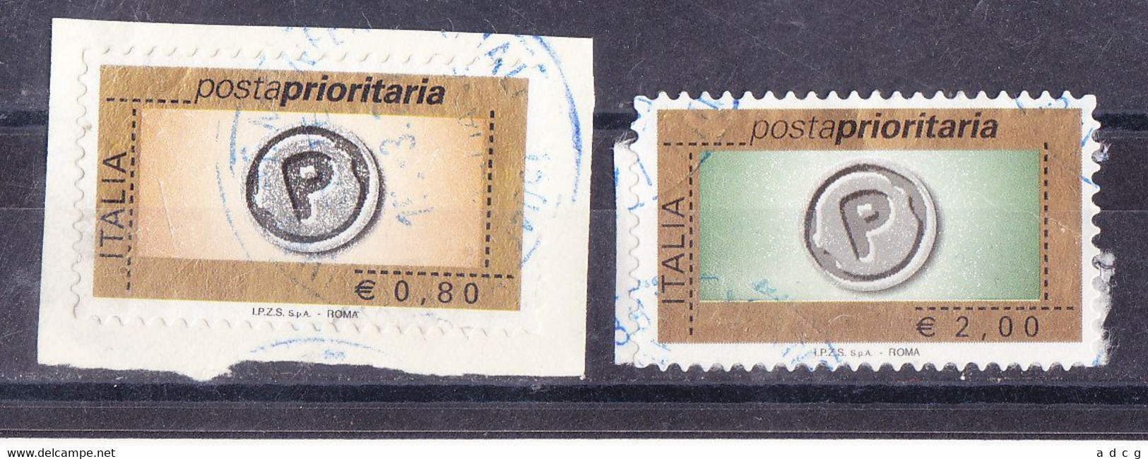 2008 POSTA PRIORITARIA   0,80 - 2,00  USATO - 2001-10: Gebraucht