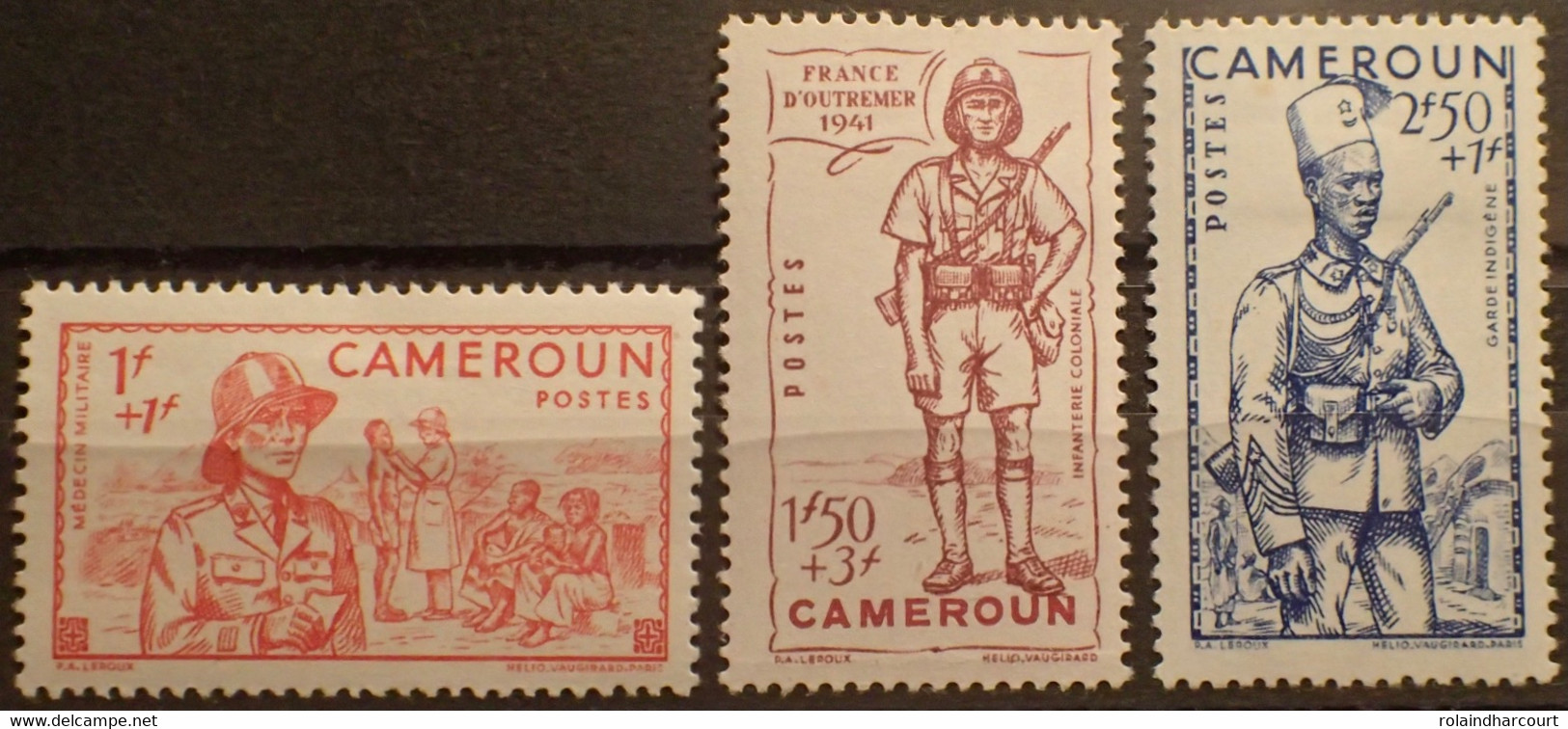 R2452/490 - 1941 - COLONIES FR. - CAMEROUN - N°197 à 199 NEUFS* - Nuevos