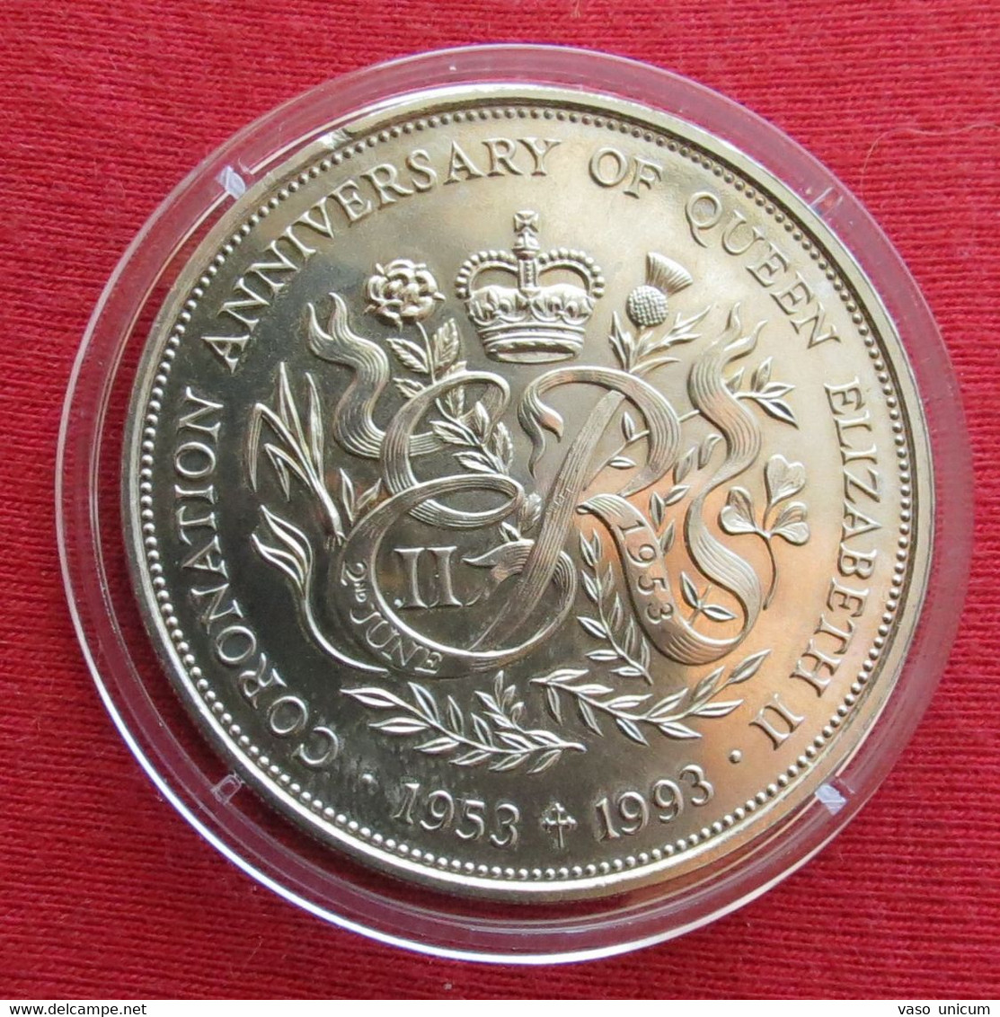 Guernsey 2 Pound 1993 Coronation - Guernsey