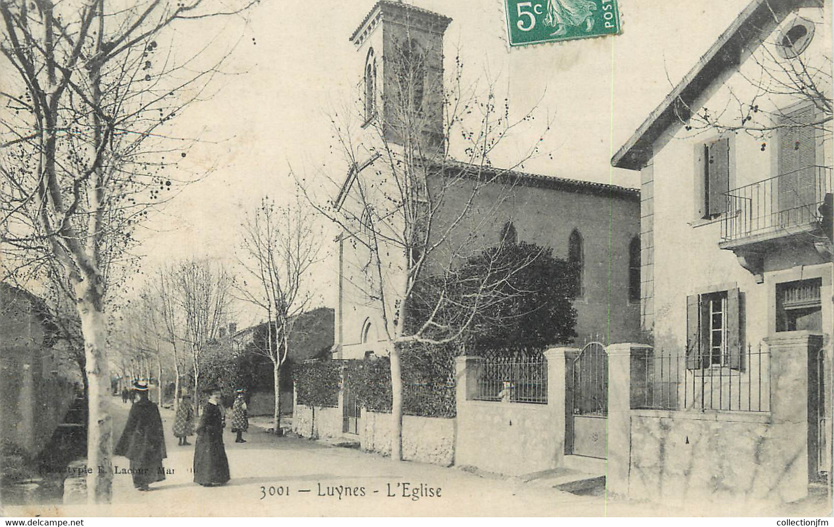 / CPA FRANCE 13 "Luynes, L'église" - Luynes