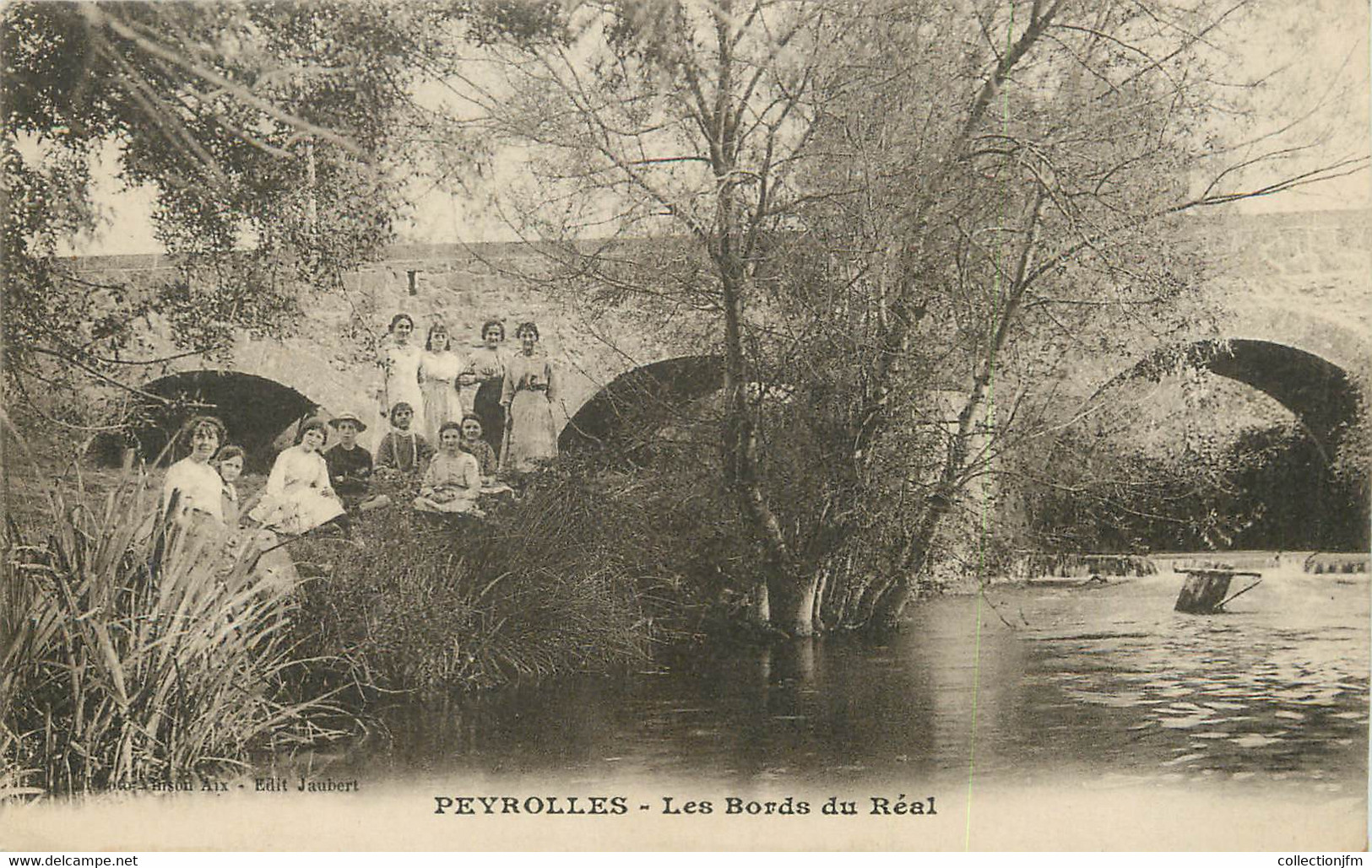 / CPA FRANCE 13 "Peyrolles, Les Bords Du Réal" - Peyrolles