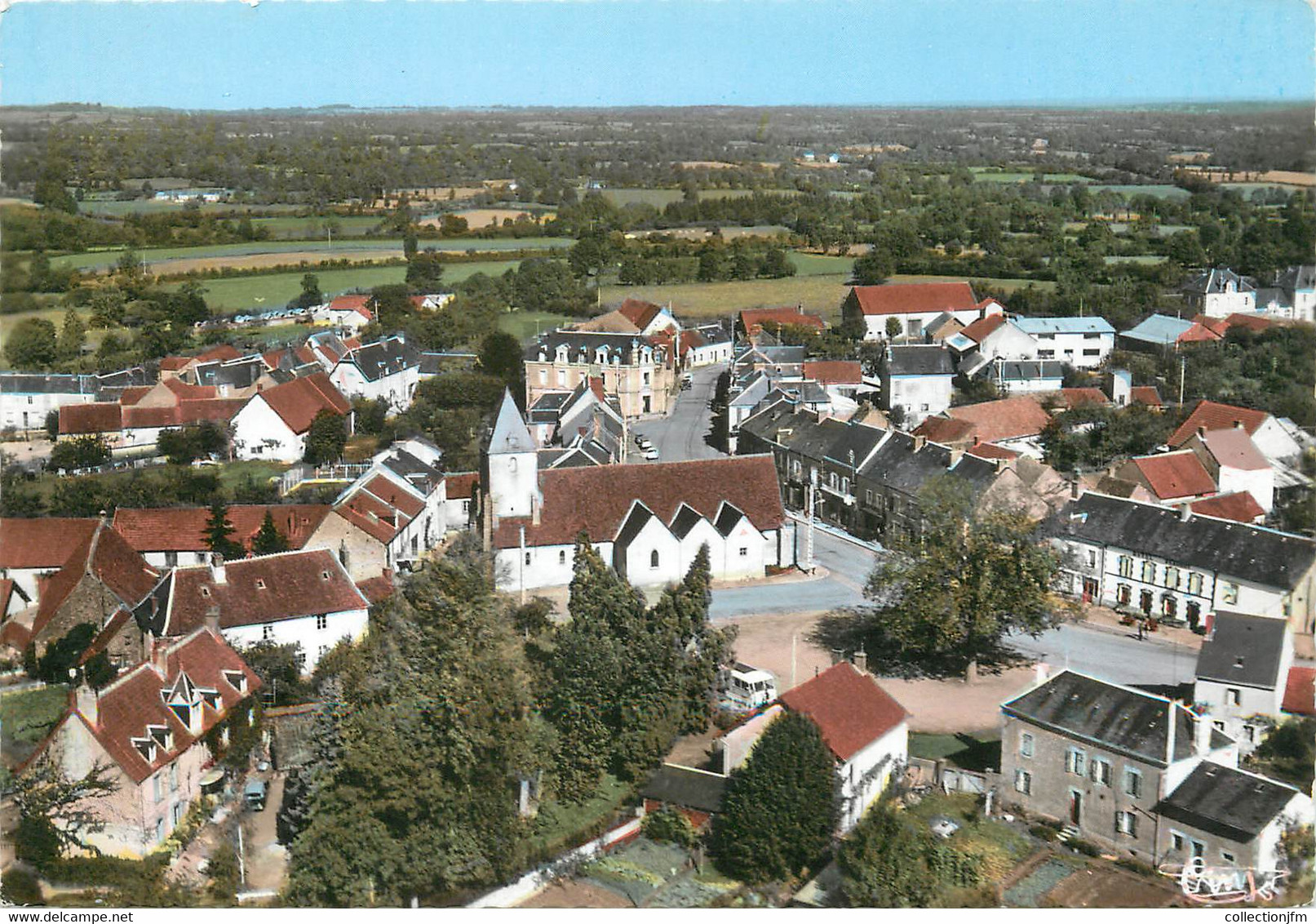 / CPSM FRANCE 18 "Préveranges, Vue Générale Aérienne" - Préveranges