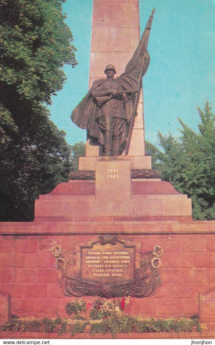Russia  - Postcard Unused  - Cernauti -  Victory Monument - Monuments