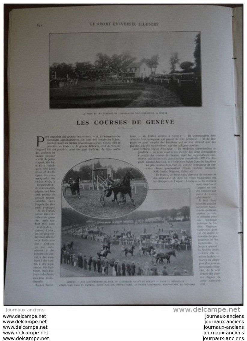 1909 LE 1er SALON DE L'AERONAUTIQUE / LOCOMOTION AERIENE / L'AERO CLUB / COURSES GENEVE / COURSES CRAON / FOUR IN HAND