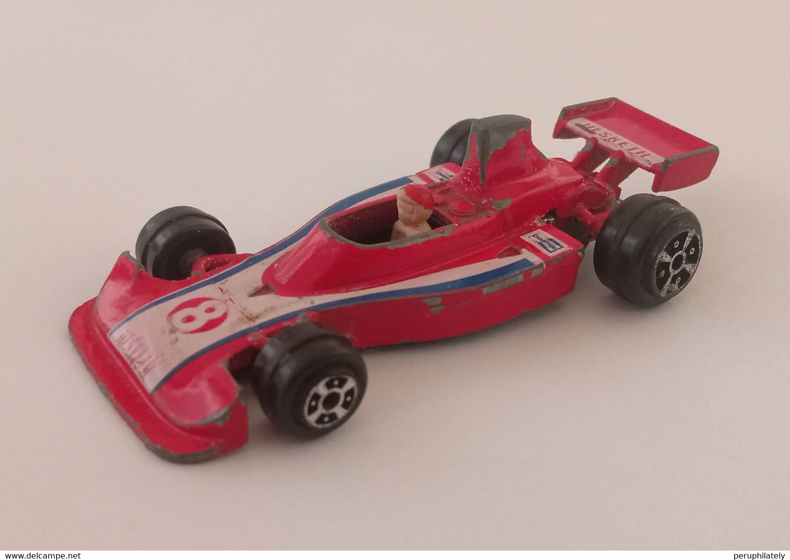 Yatming Hesketh 308 No 1308 Red Hesketh 8 , Vintage Diecast Toy Indy Car - R/C Scale Models