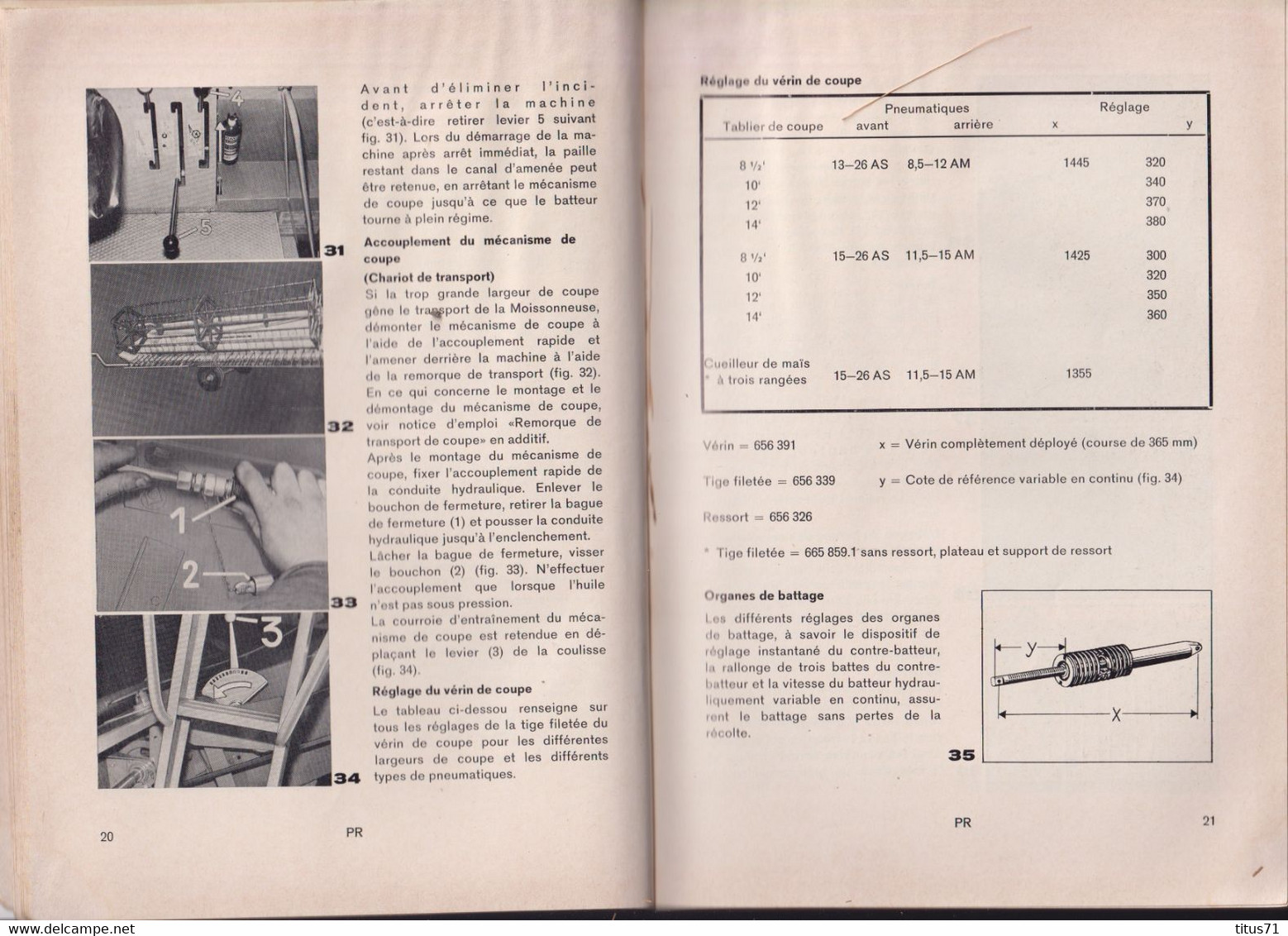 Notice D'utilisation Moissonneuse Batteuse Claas Protector - 160 Pages - Nombreuses Illustrations - Bon état - Machines