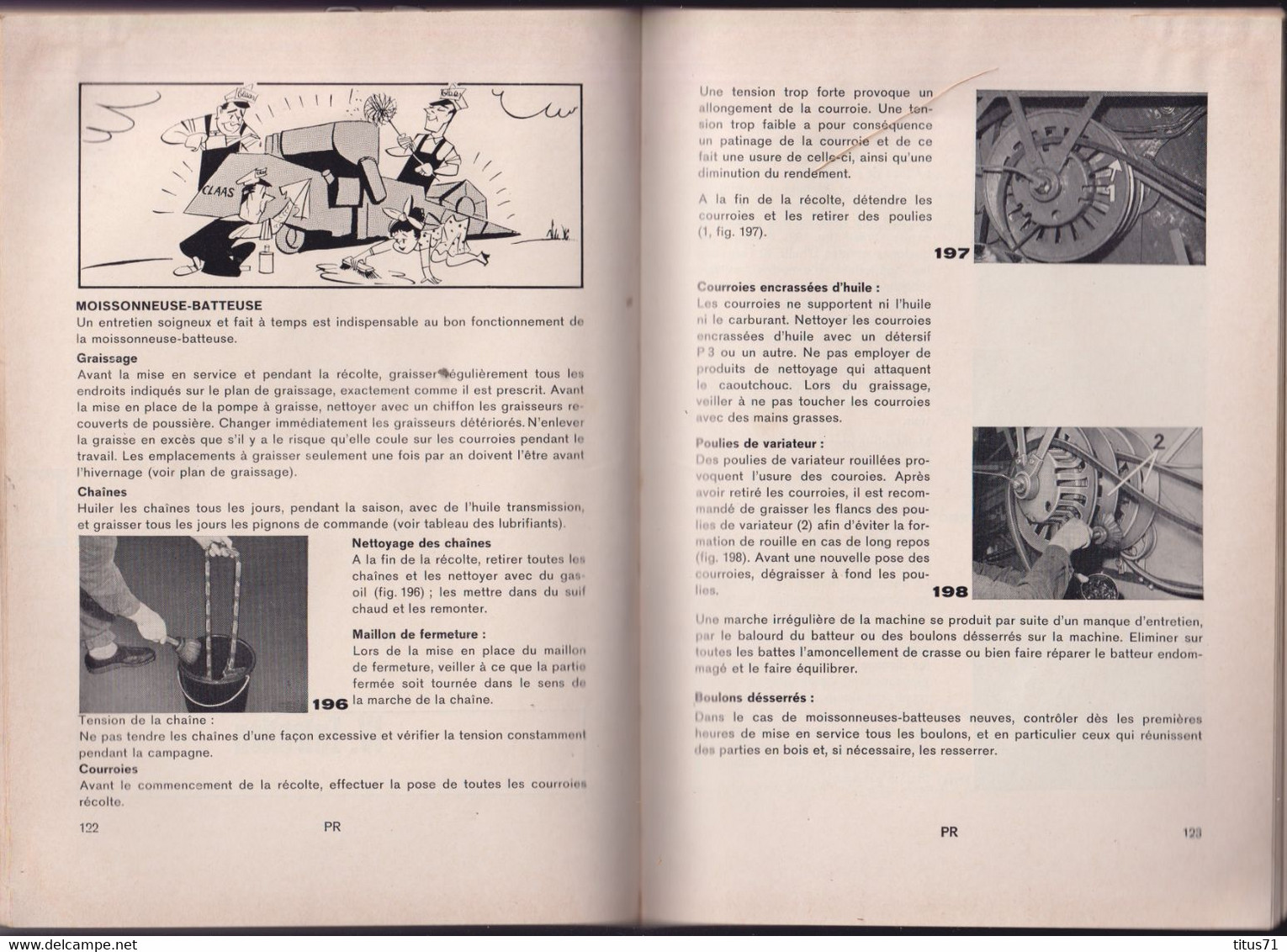 Notice D'utilisation Moissonneuse Batteuse Claas Protector - 160 Pages - Nombreuses Illustrations - Bon état - Máquinas
