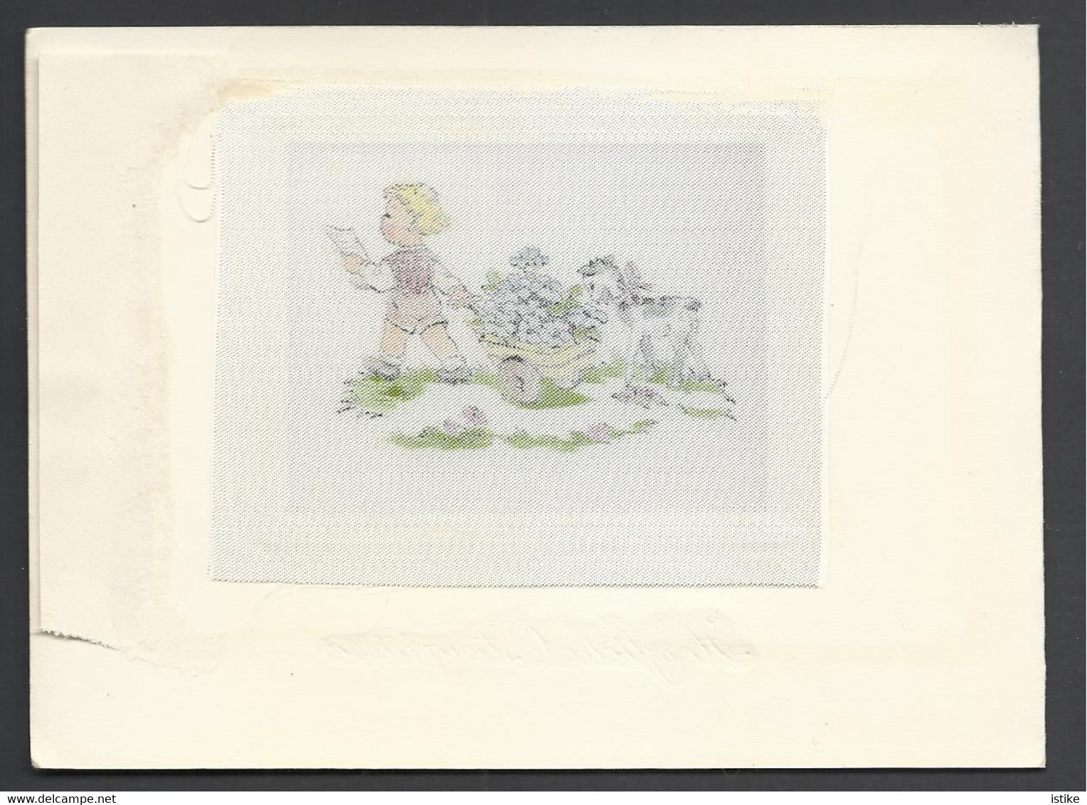 Austria, Easter Card, Printed On Silk(?). - Pâques