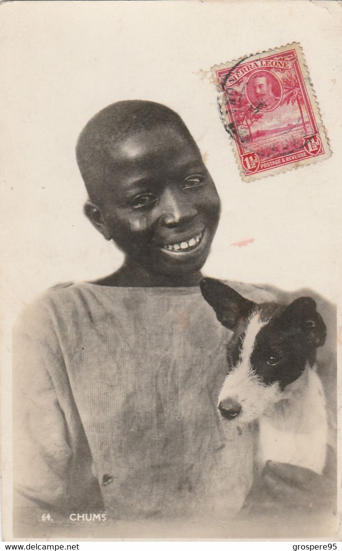 SIERRA LEONE PHOTO 64 CHUMS THE C M S BOOKSHOP LAGOS ENFANT AVEC CHIEN - Sierra Leone