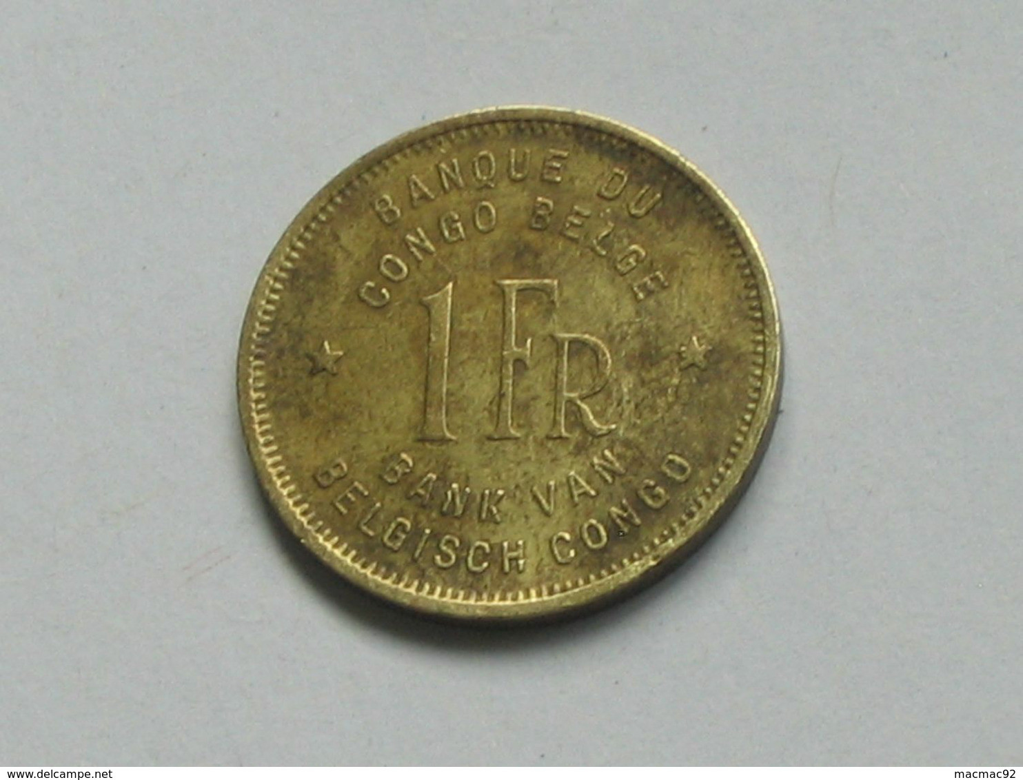 1 Franc 1949 - Banque Du Congo Belge - Bank Van Belgisch Congo  **** EN ACHAT IMMEDIAT **** - 1945-1951: Regencia