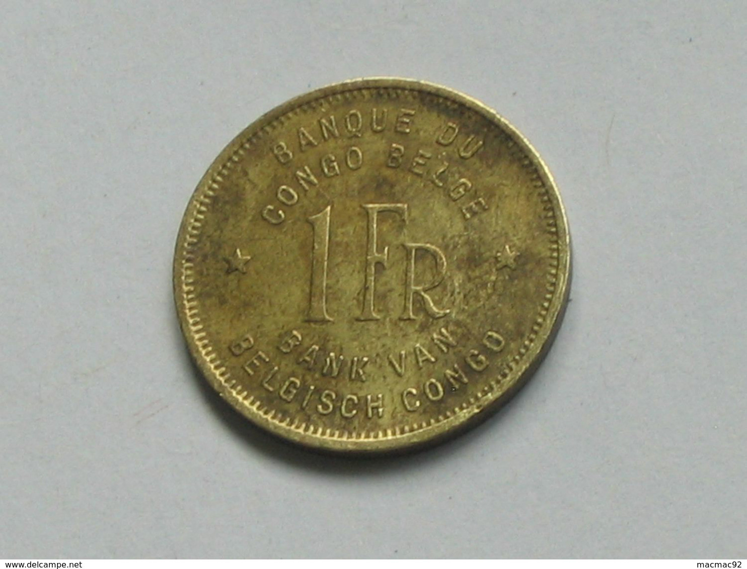 1 Franc 1949 - Banque Du Congo Belge - Bank Van Belgisch Congo  **** EN ACHAT IMMEDIAT **** - 1945-1951: Régence